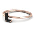 L Letter - Initial Rose Gold Diamond Ring